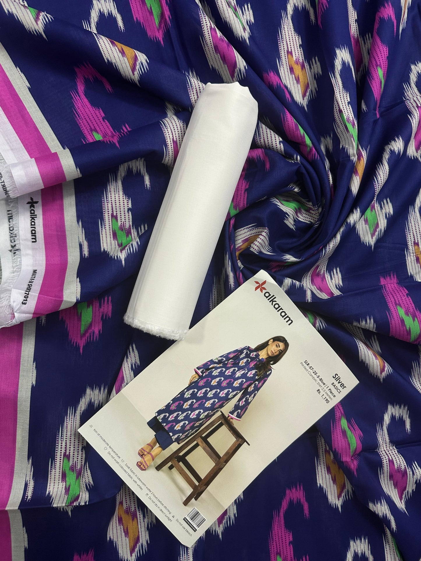 Alkaram Navy 2Pcs S+T