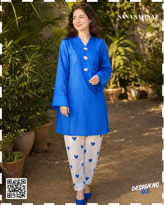 Sanasafinaz Stitched Cordset 2PCs Cotton (S+T) Collection