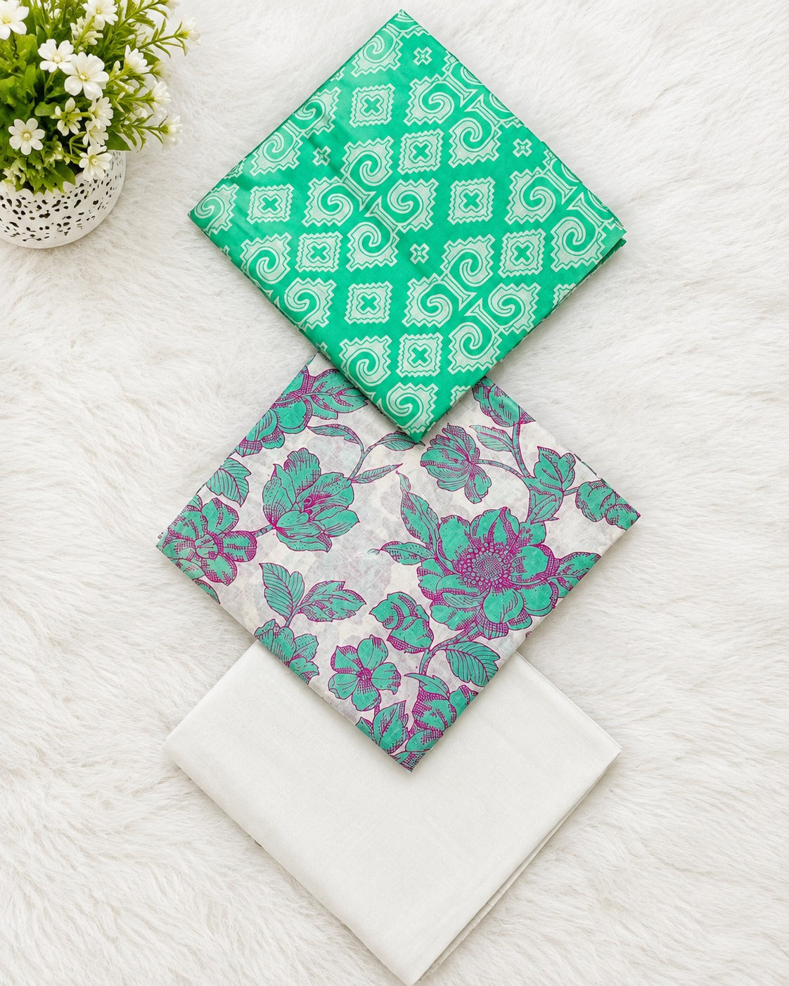 Alkaram Green Lawn 3Pcs