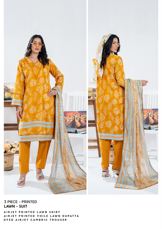 Zesh Unstitched Lawn 3 Piece 100% Original 🔥❤️