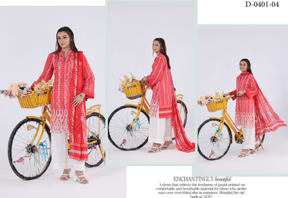 Luxury Summer Collection 
APPLIQUE KARI BY MOOSAJEE Design# D-0401-04