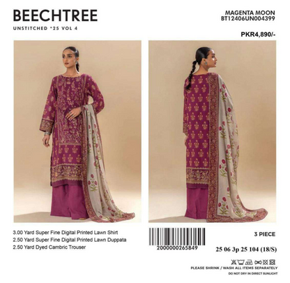 BEECHTREE Lawn Unstitched 3 Pieces 👌🔥✨