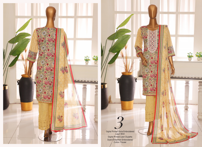✨ MTF Presents ✨ FEEHA ✨
🌸 Digital Printed Doria Embroidered Lawn Collection 2025 🌸💎