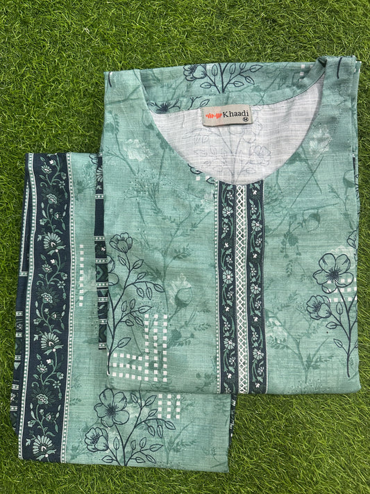 Khaadi Sea Green Stitch 2Pcs