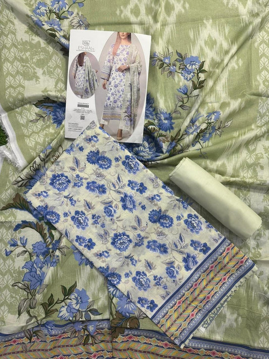 Eshaal Premium 3PC Lawn Collection Design No# SSW6U3P416UT