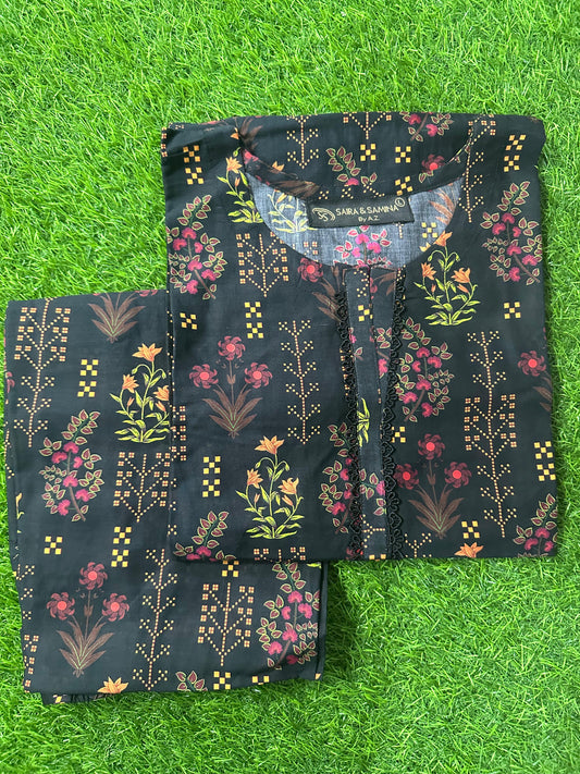 Saira & Samina Stitched 2PCs (S+T) Collection