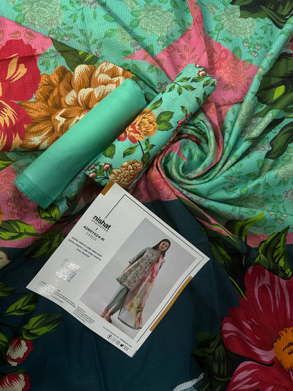 Nishat 3Pcs Dobby Lawn