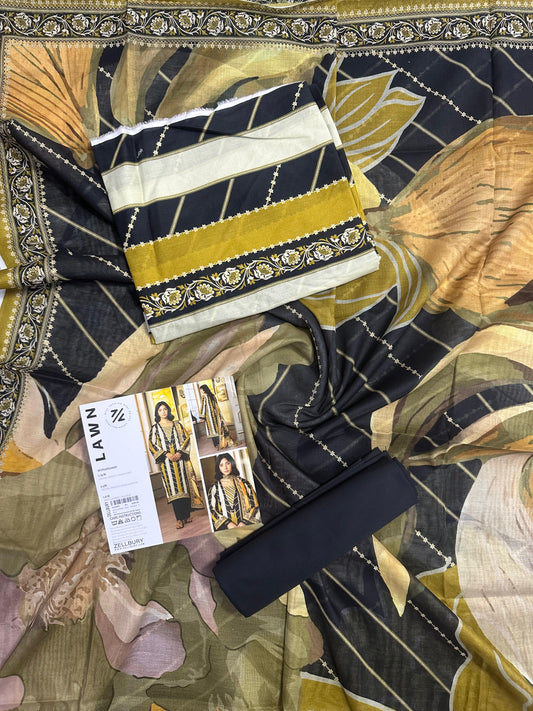 ZELLBURY Unstitched Lawn Collection 2026 Design # WUS26X30688