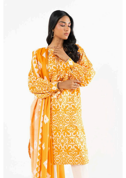 Alkaram 100% Original Cotton Camric 3 Piece 😉🧡 2k25