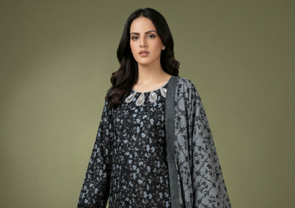 Salina Black & White Lawn Collection Vol-2 Design # 4