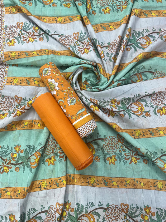 Sahara Mustard Printed 3Pcs