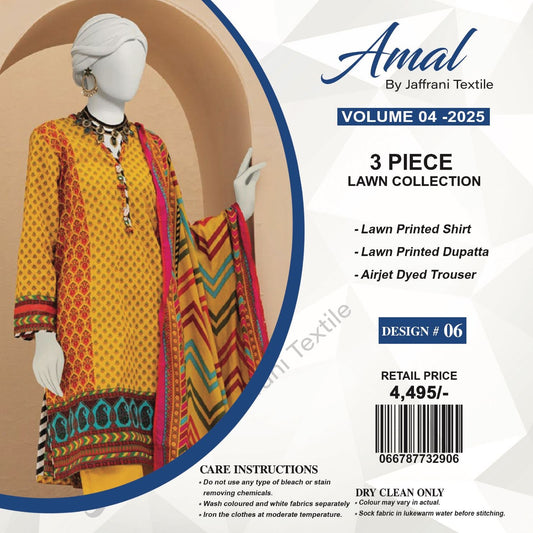 Amal By Jaffarani Yellow 3PCS