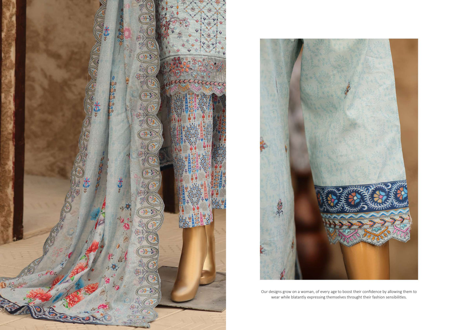 🌸 🌹 MTF – KASHNI ✨ Digital Printed Heavy Embroidered Lawn  2026
Collection ✨