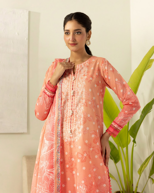 ZELLBURY Unstitched Lawn Collection 2026 Design #WUS26X30433