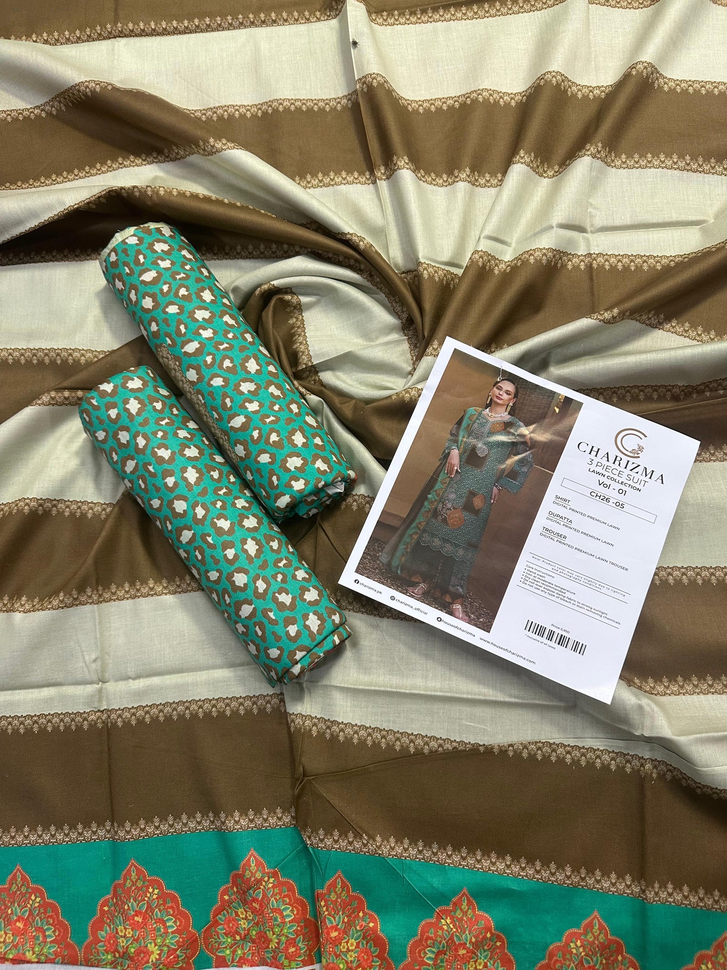 CHARIZMA LAWN UNSTITCHED COLLECTION – Vol 1_CH26-05