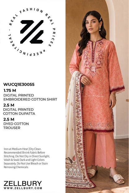 Zellbury (D.C:- WUCQ1E30055) 3Pcs Emb