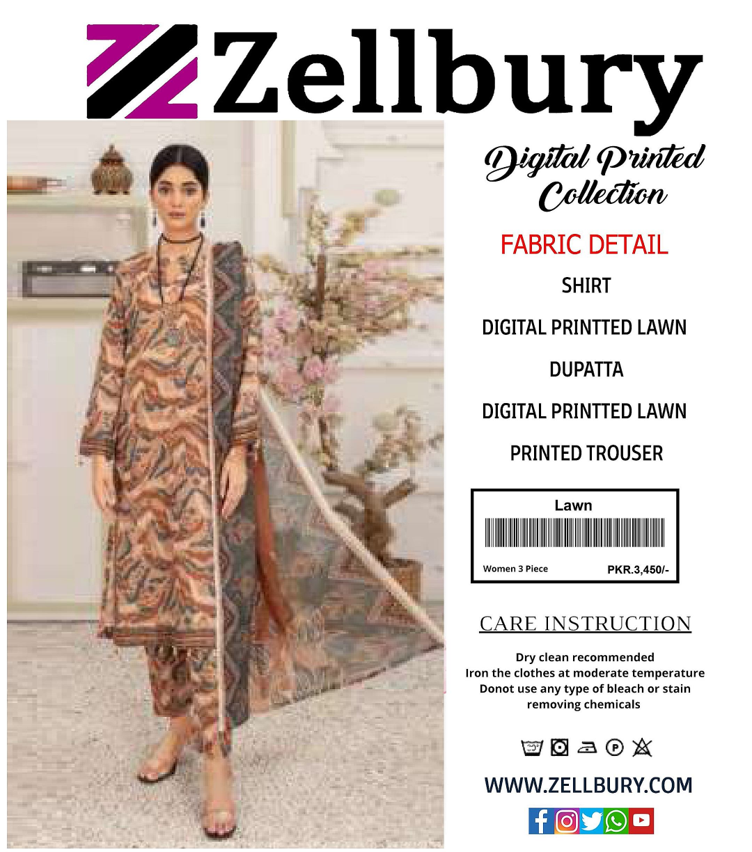 Zellbury Printed 3P