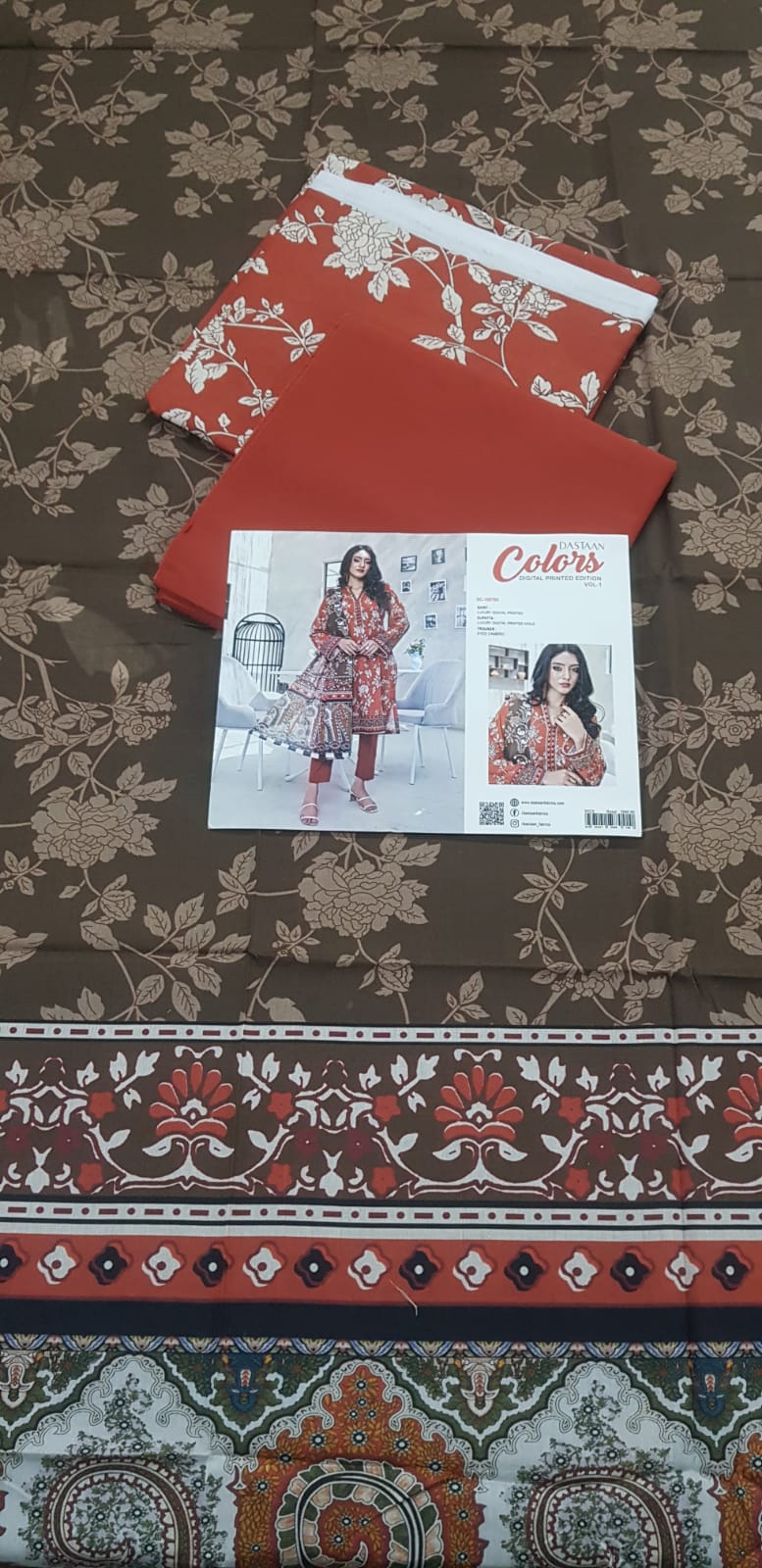 Colors VOL 01 by DASTAAN Lawn Unstitched Lawn 100% Original Lawn 3 Pieces ❤️🔥