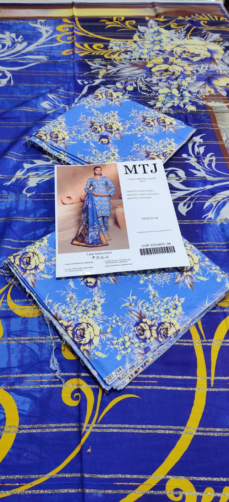 MTJ Floral Linen 3P