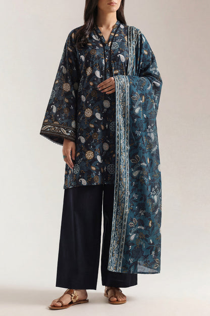 SAYA D.C:-U01-26152-P01A - 3 Piece Printed Lawn Collection