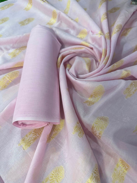 Jacquard PinkGold Lawn 2 Pcs Collection