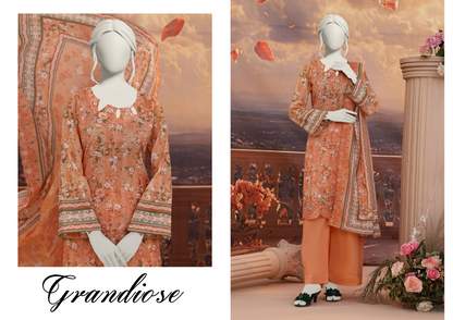 Almeerah Orange D -03 Luxchicn Collection