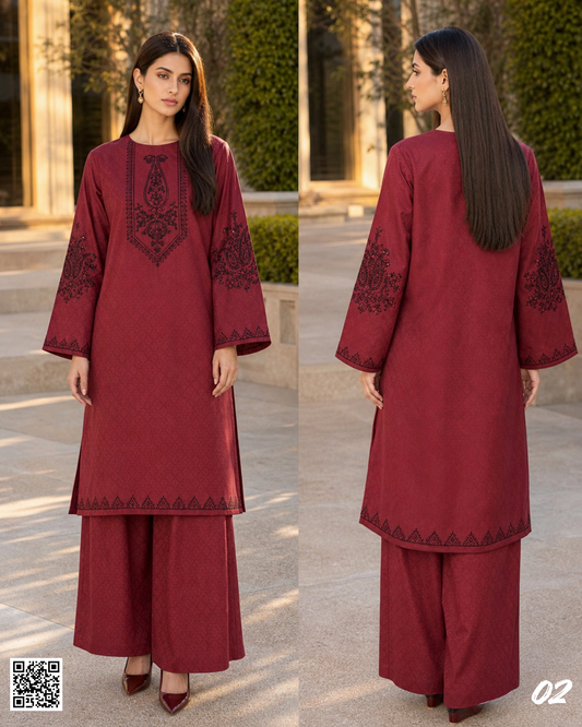SALITEX 2PC EMBROIDERED UNSTITCHED LAWN COLLECTION