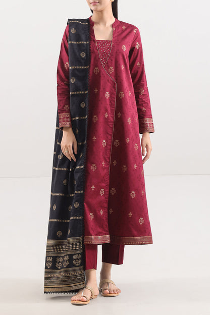 Saya Unstitched Jacquard 100% Original Cotton 3 PCs Suit In WHOLESALE PRICE 💯✨