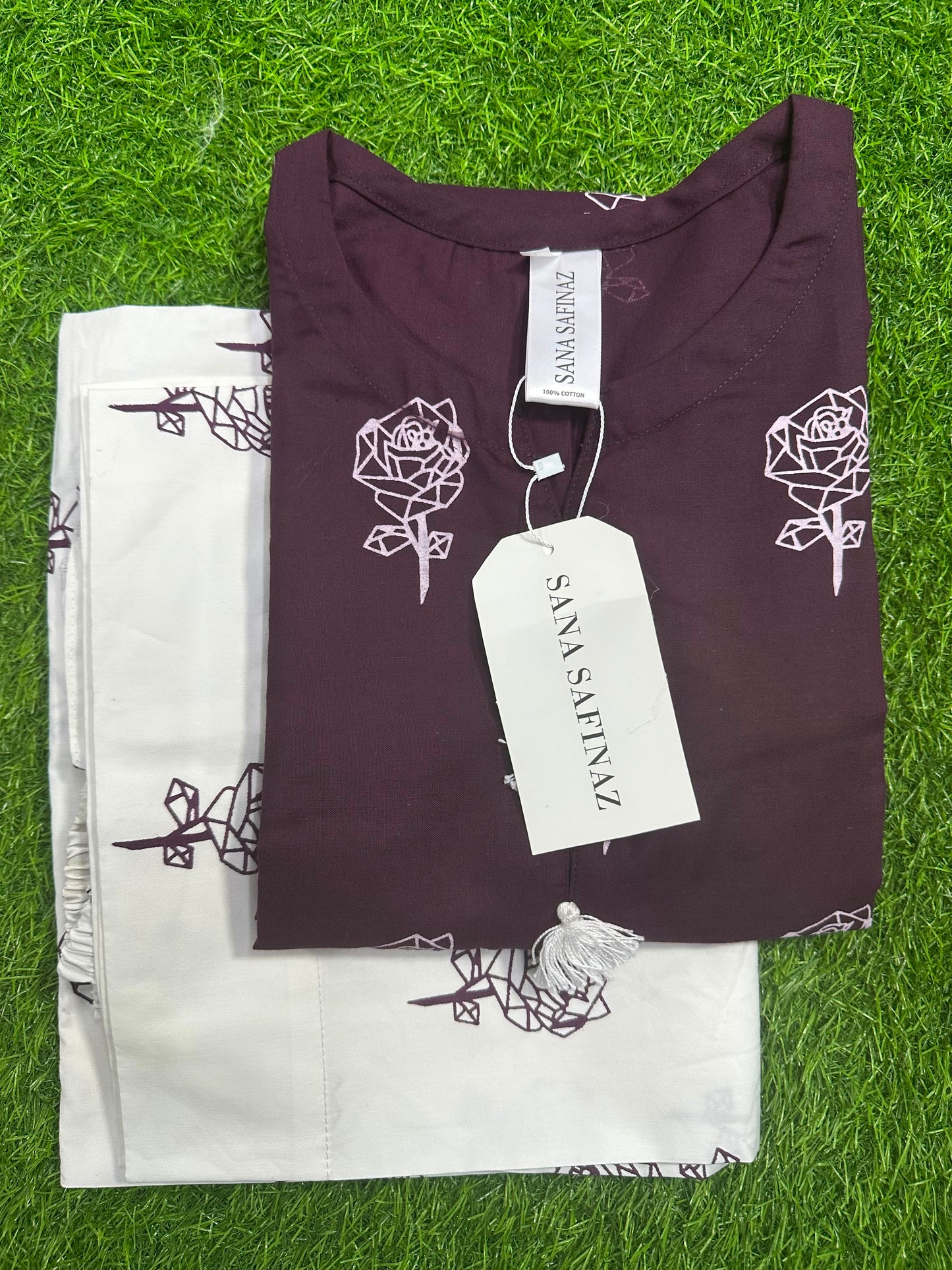 SanaSafinaz Stitched 2PCS Purple