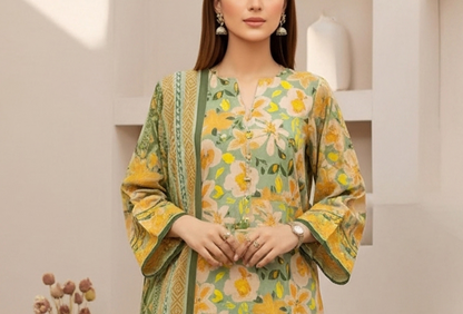 Salitex FLora Airjet Lawn 3PC Collection 2026 
by Sana & Sara Design #SSW6U3P366UT