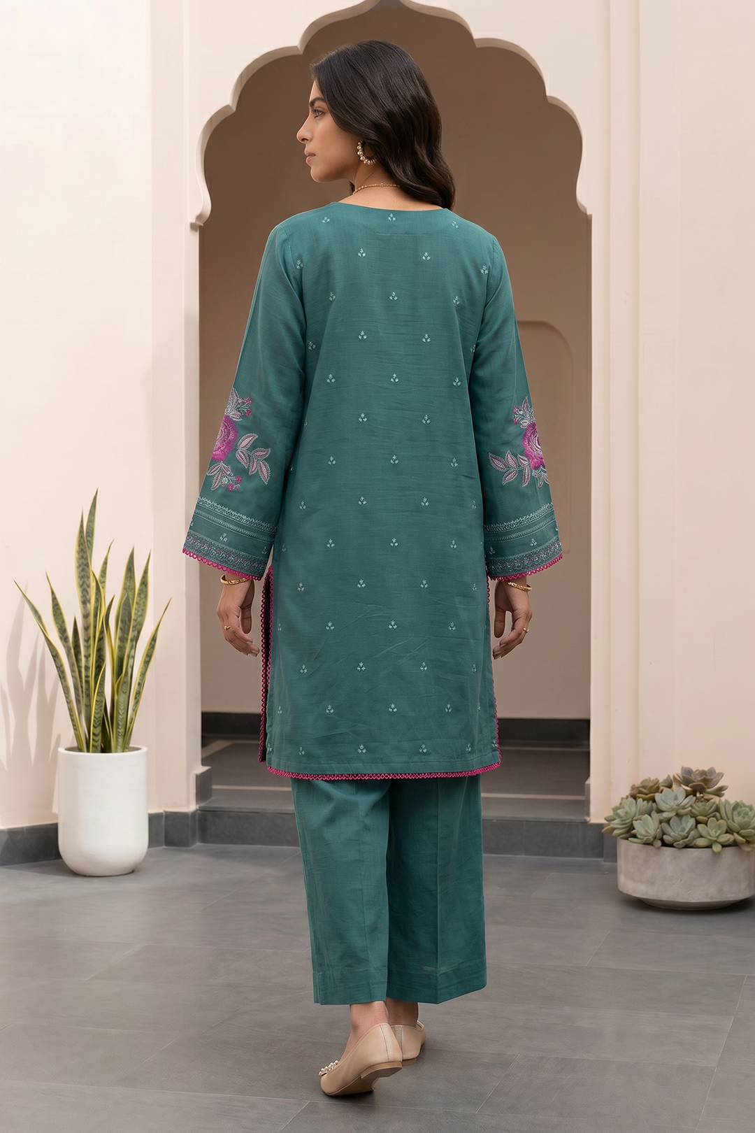 Zellbury D.C:-WUS26E21213  Embroidered Textured Lawn 2Pcs Collection