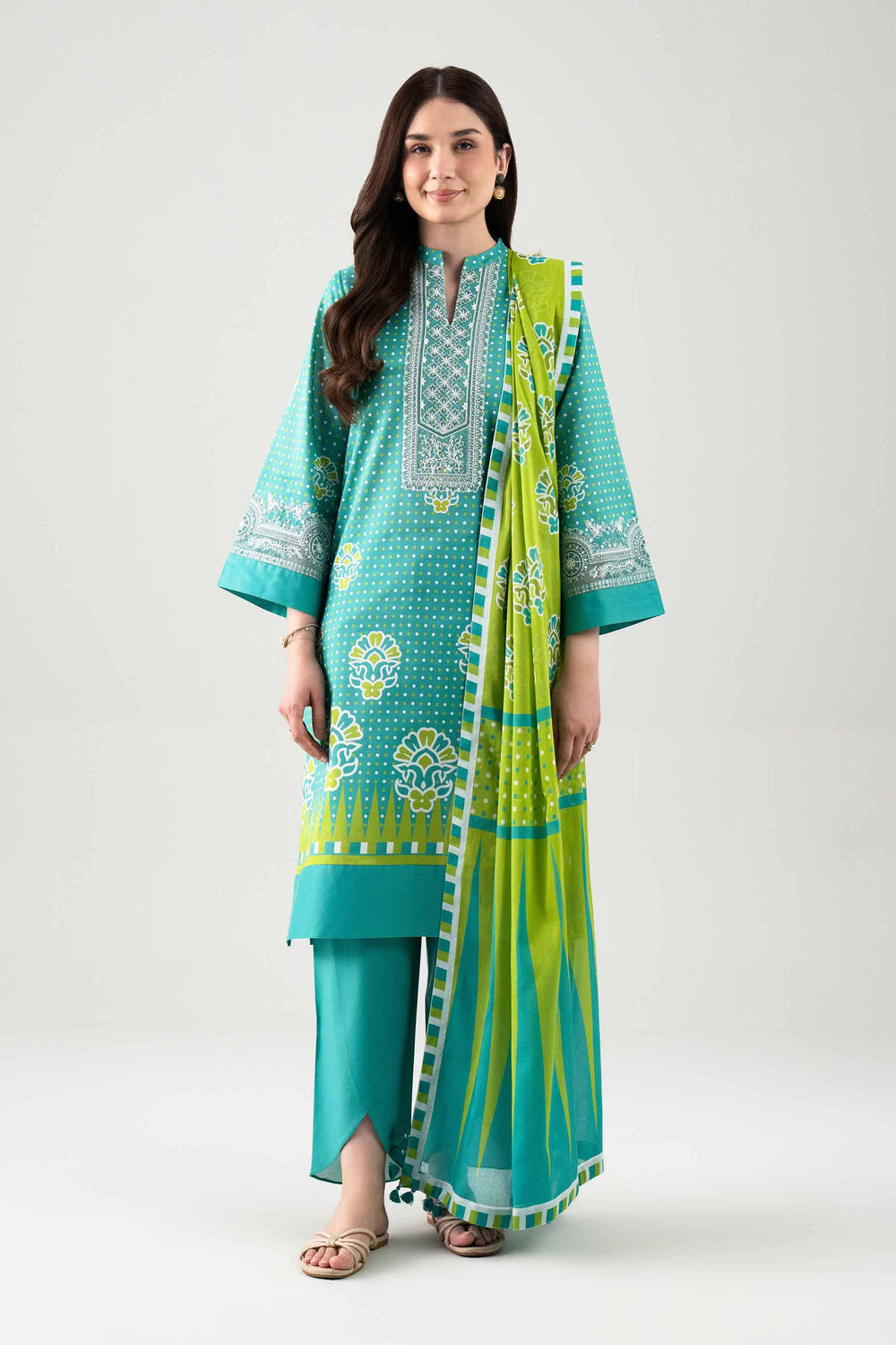 Nishat 3Pcs Dobby Lawn