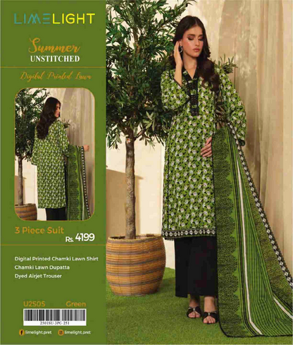 Limelight Chamkee Lawn 3Pcs 🔥