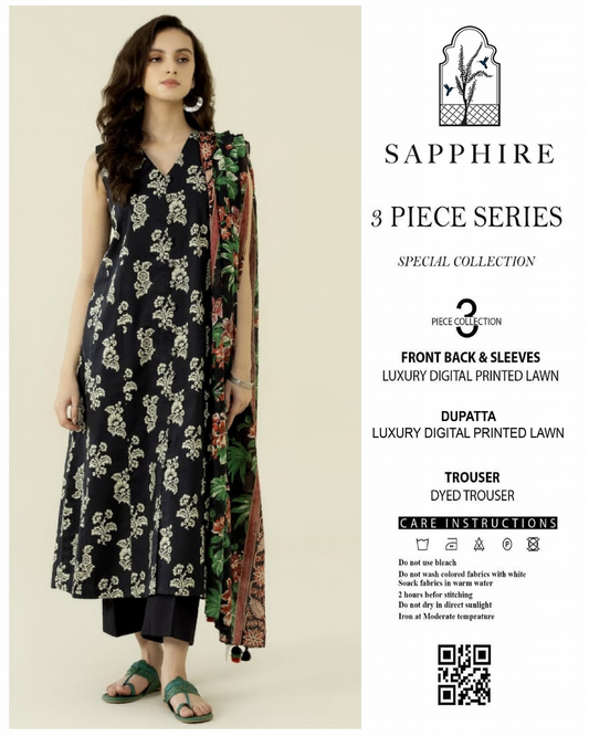 Sapphire, zellbury Maria B & Baroque Lawn Printed 3PC In 1300 Price ✨🥀