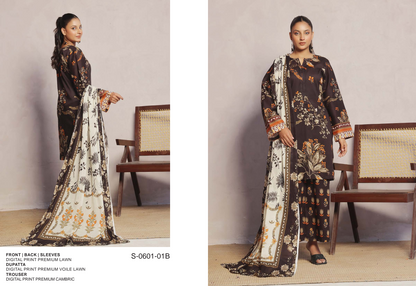 MoosaJee 100% Original Unstitched 3Pcs 🥳🔥