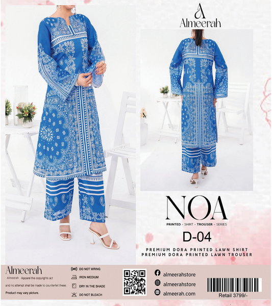 Almeerah - NOA 2 Pcs Unstitched collection Design No 4
