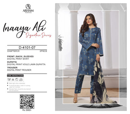 Inaaya Ali By ARHAM TEXTILE 3P