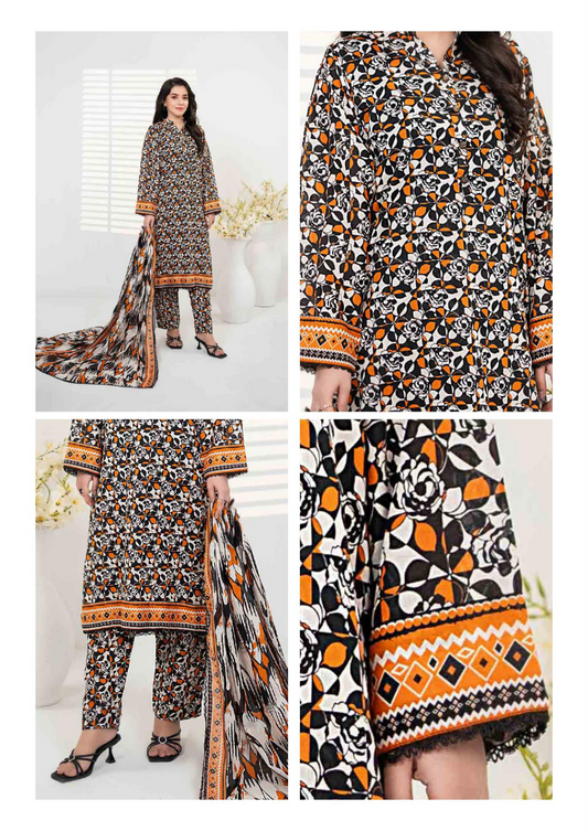 Zesh Unstitched Lawn 3 Piece 100% Original 🔥❤️