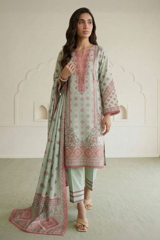 Zellbury (D.C:- WUS26X31008 ) Unstitched 3pcs Lawn Collection