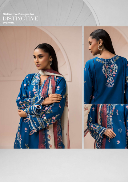 Zellbury Signature Unstitched 3PCs Collection D-C:- WUS26E30455