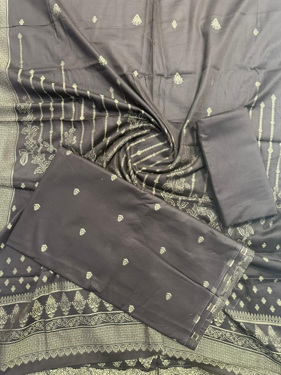 Tawakkal Unstitched Jacquard 3-Piece Collection