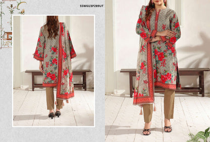 Salitex Silkoria Doria 100% Original Lawn Unstitched 3 Pieces ❤️