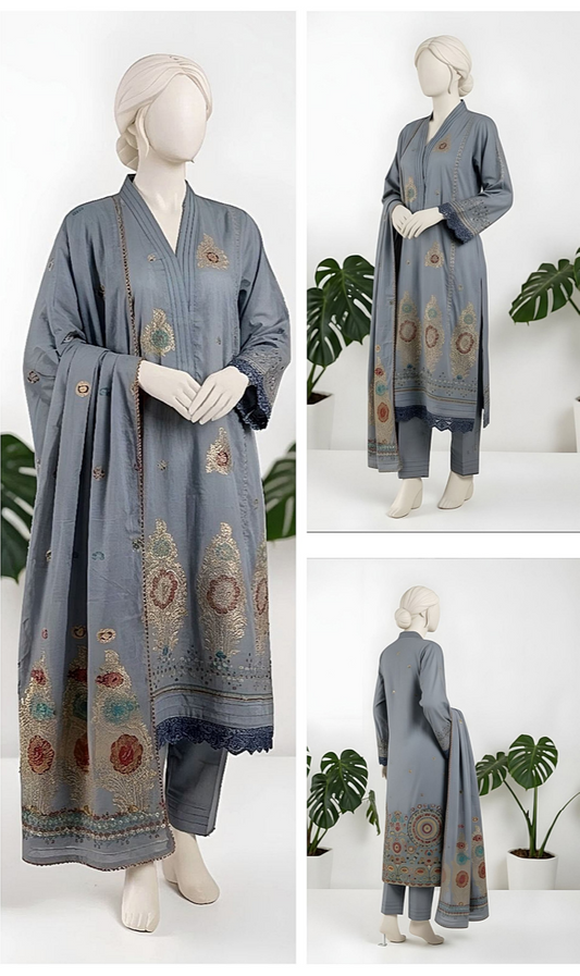 RANGE-E-RONAQ – Almeerah 3pcs Unstitched Collection