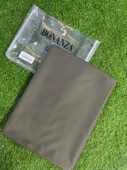 👔 BONANZA Unstitched– Wash & Wear 💞🔥 Gents Collection 2026🔥 Olive Grey