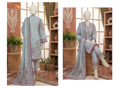 COCO CORDS BY DASTAN Unstitched Original Lawn 3 Piece Collection Designs #7