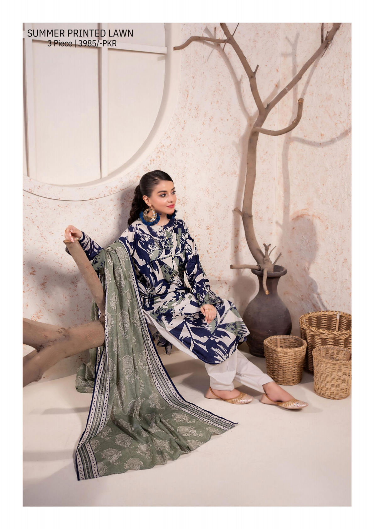 Bundle Of Zesh Unstitched Lawn 3 Piece in Wholesale Price 100% Original 🔥❤️