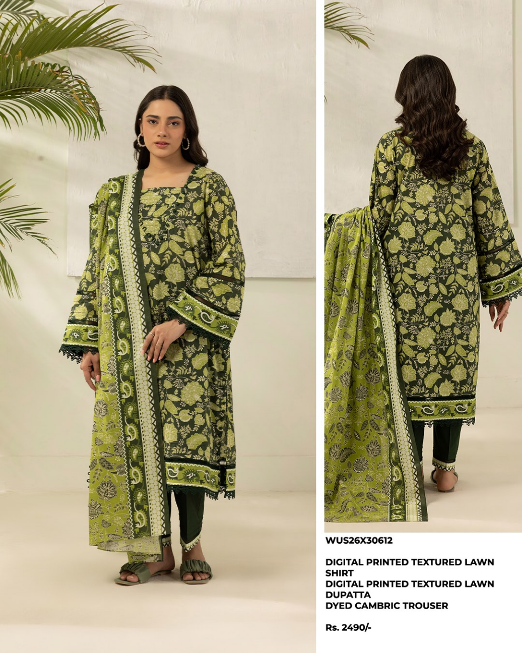 ZELLBURY Unstitched Lawn Collection 2026 Design #WUS26X30612