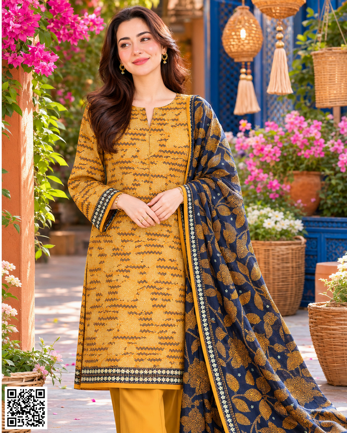 ZAMAN PRINTED UNSTITCHED 3PCS COLLECTION