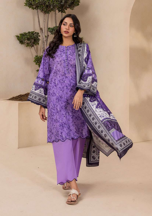 ZELLBURY Unstitched 3pcs Lawn Collection D.C:- WUS26X30764