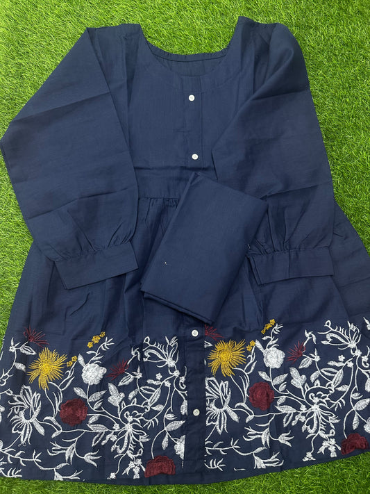 Stitched Emb 2Pcs